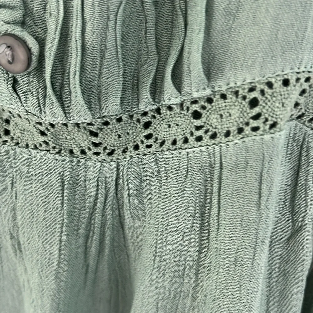 Dusty boho green boutique dress size M - Picture 8 of 8